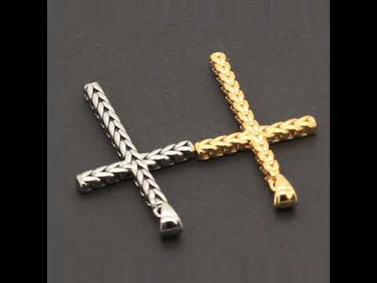 5mm Franco Link Cross Pendant