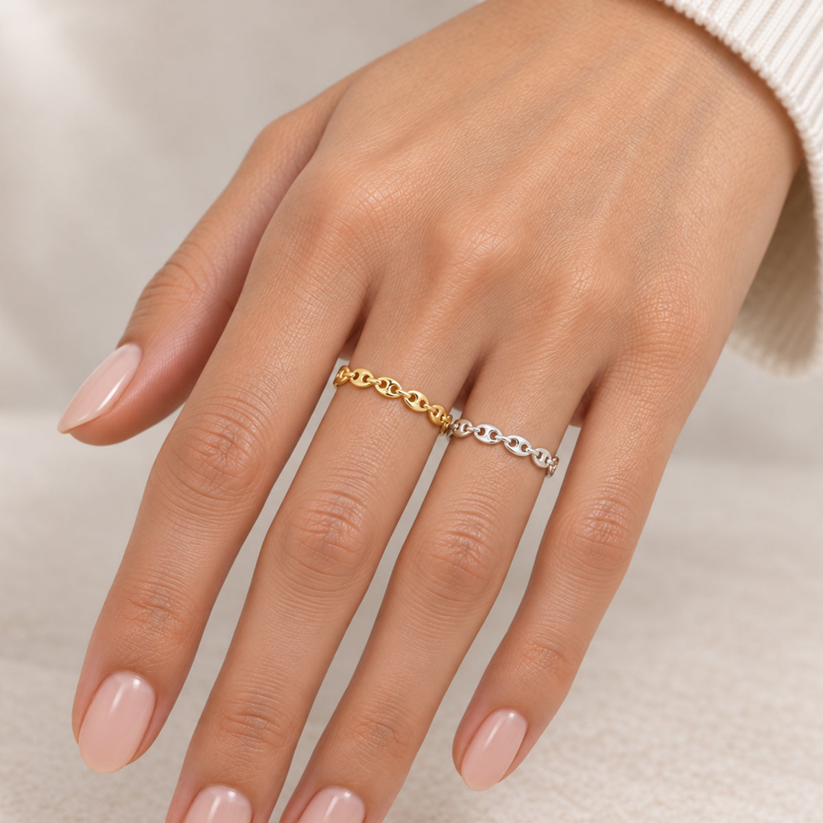 3mm Mariner Link Band Ring Size 6