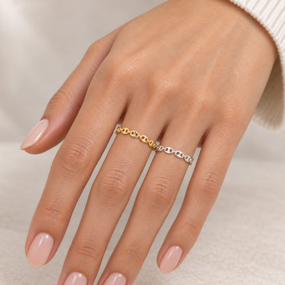 3mm Mariner Link Band Ring Size 6