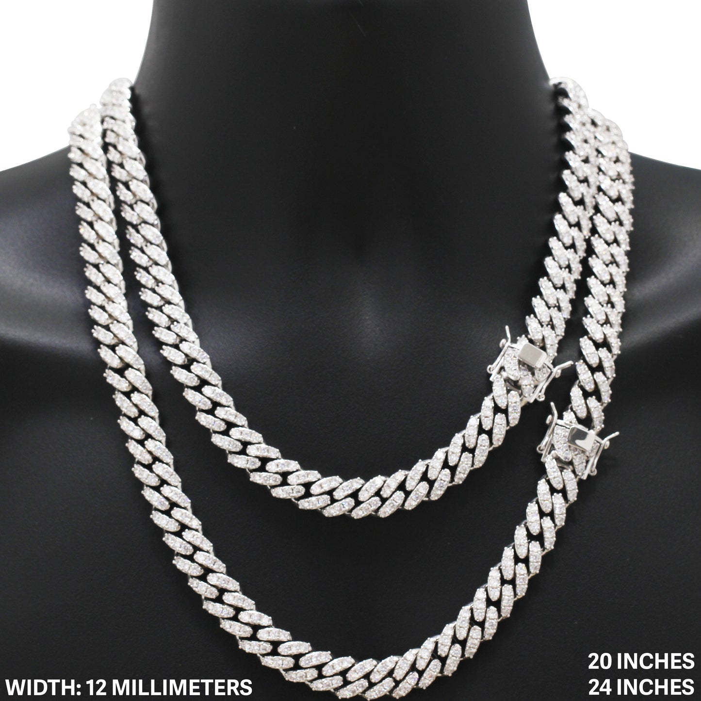 12mm Cuban Link Chain 20"