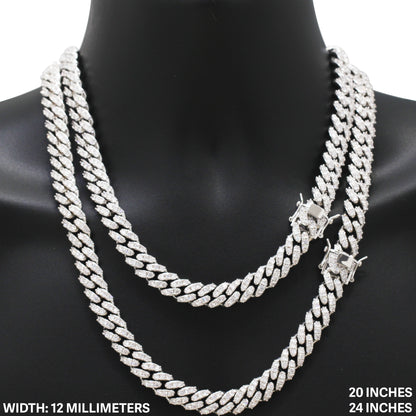 12mm Cuban Link Chain 24"