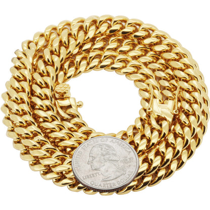 8mm Miami Cuban Link Chain 22"